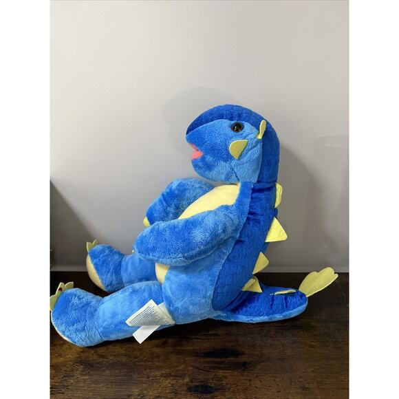 Build A Bear Blue & Yellow Dinosaur Ankylosaurus 18” Stuffed Plush ~ BAB 2018 - Picture 2 of 7